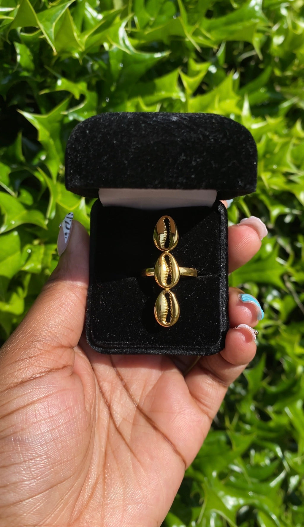 Cowrie Shell Ring