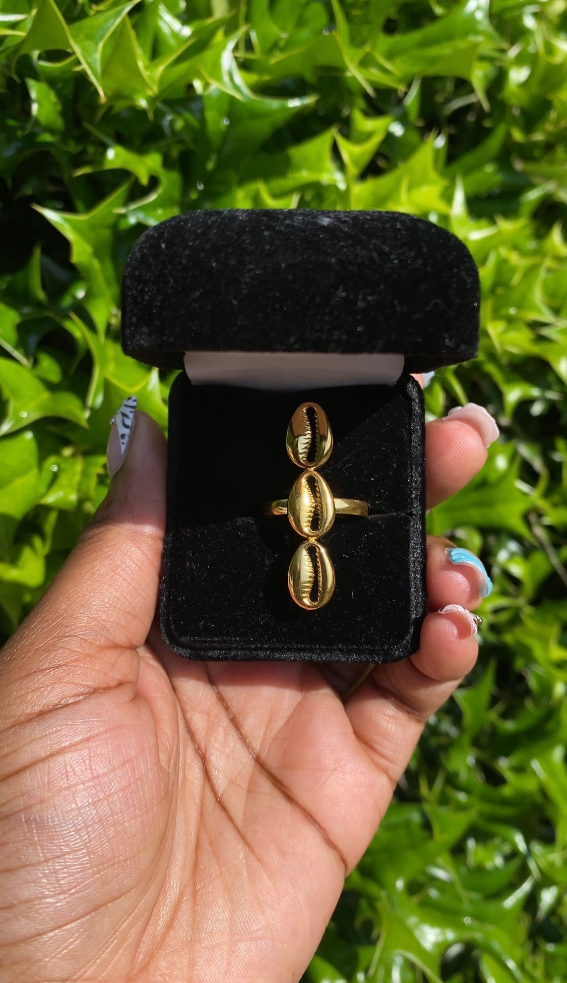 Cowrie Shell Ring