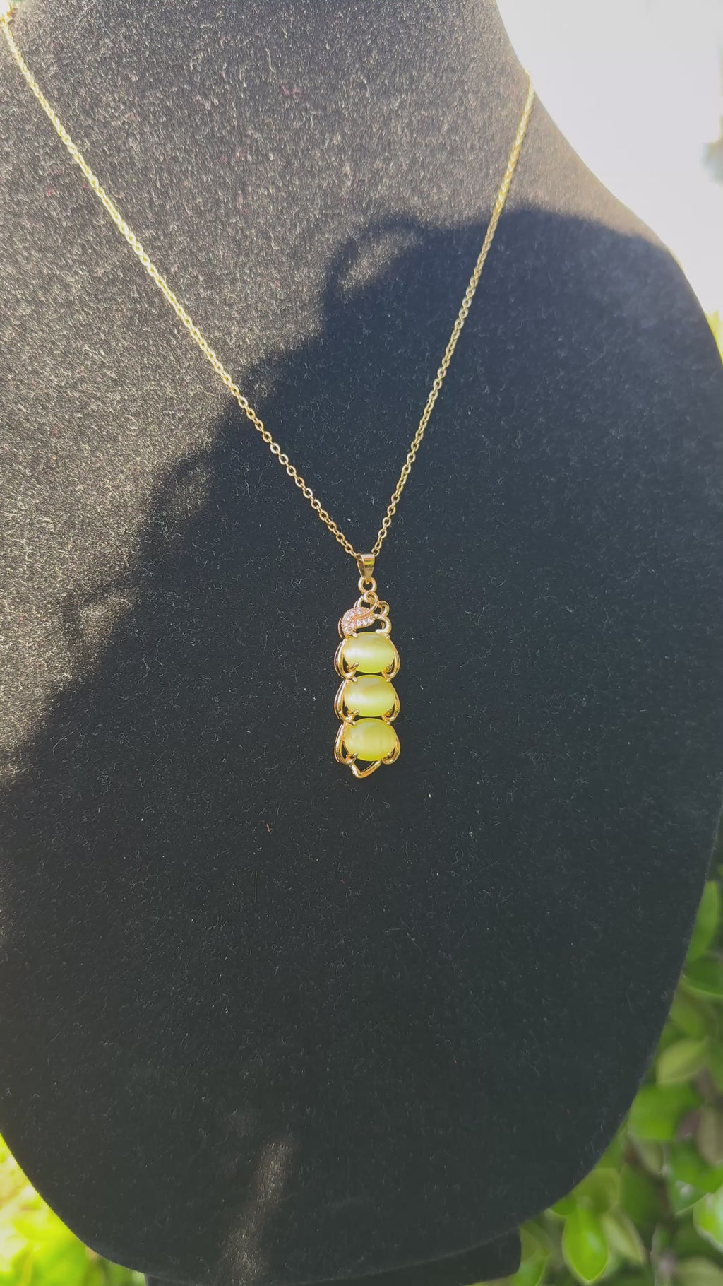 Sarai Yellow Jade Necklace
