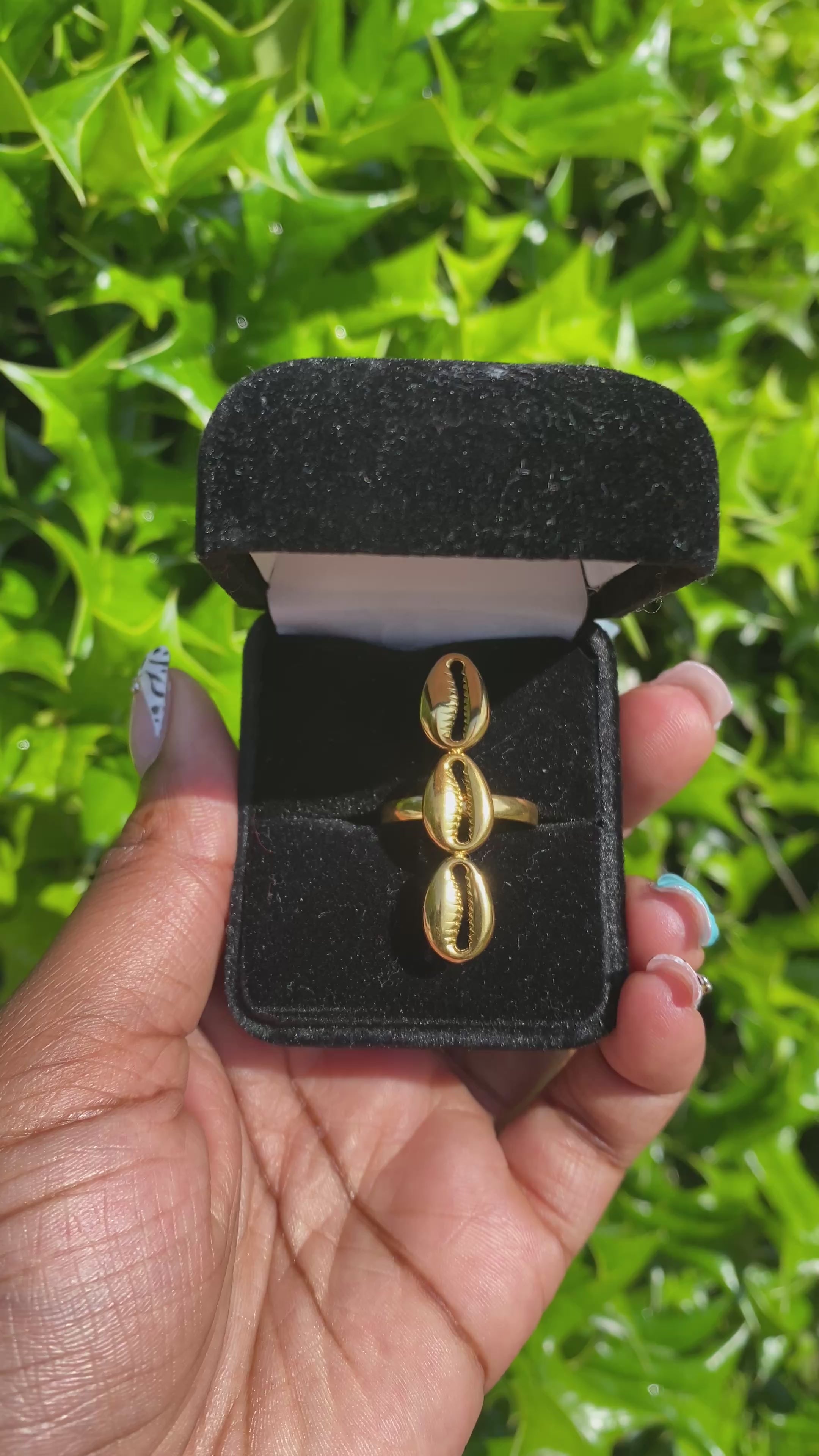 Cowrie Shell Ring