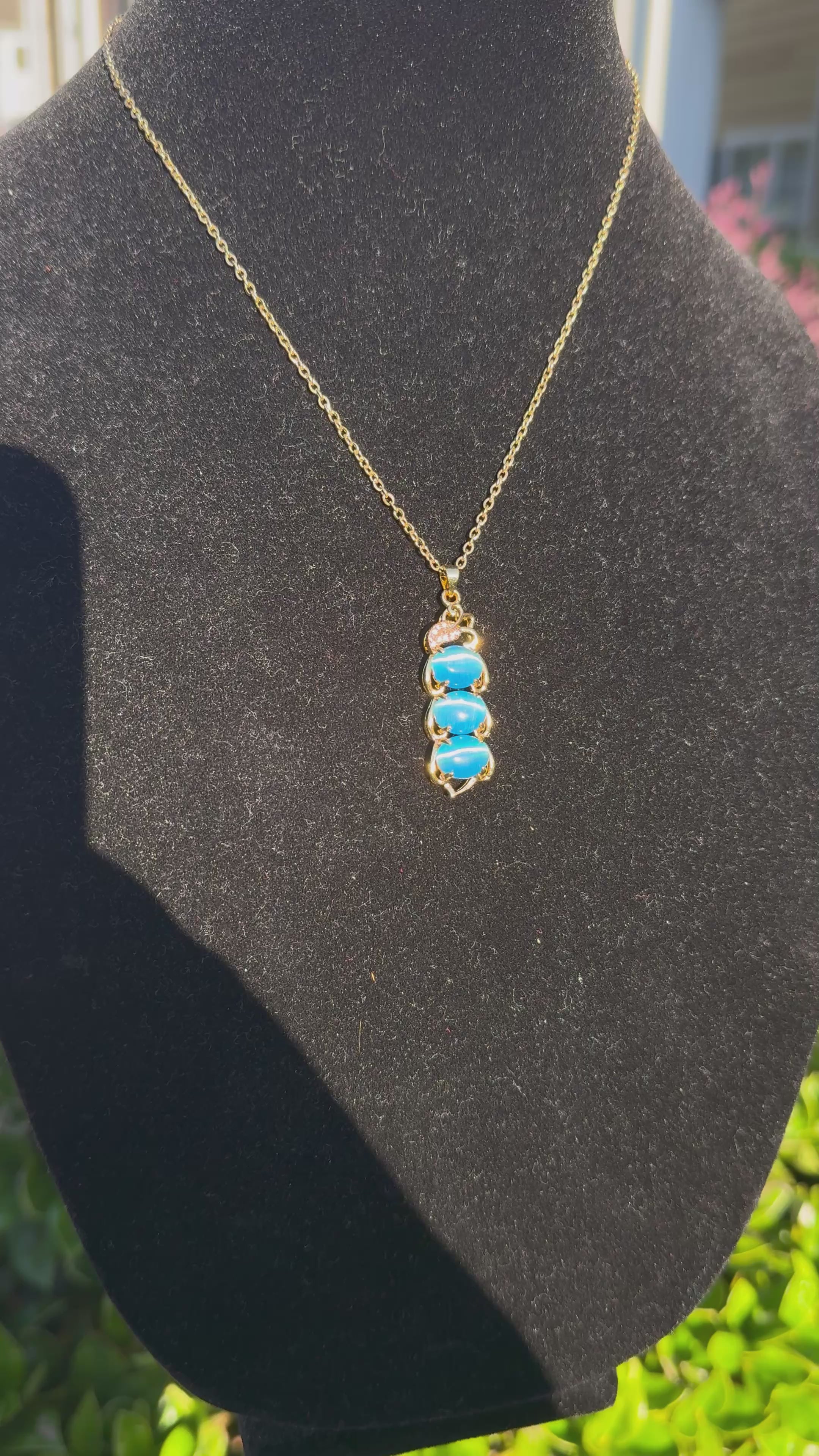 Sarai Blue Jade Necklace